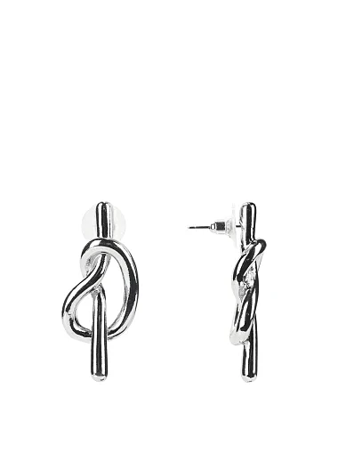 Сережки гвоздики металевий вузол(PX-74) - фото 1 - Miraton