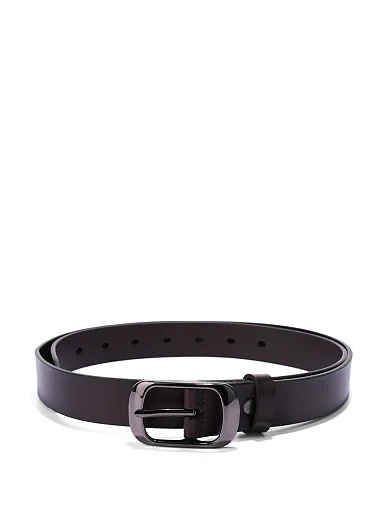 Ремень кожаный коричневый - фото 1 - Miraton