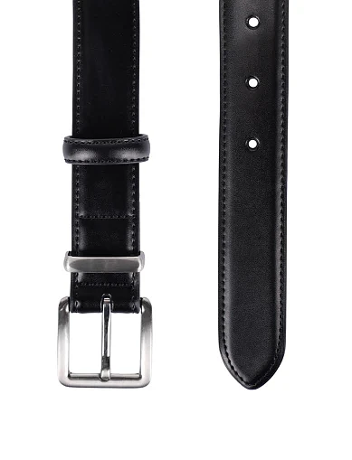 Ремень кожаный черный - фото 2 - Miraton