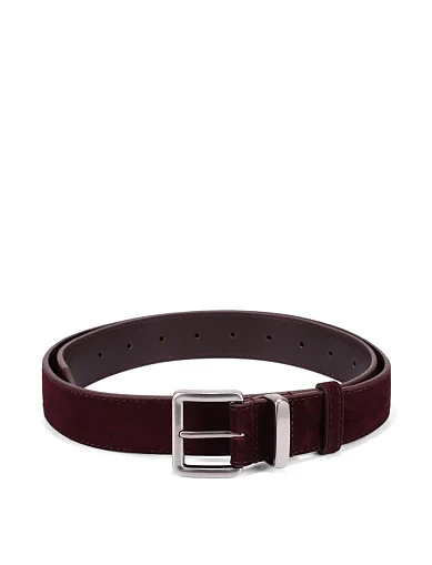 Ремінь замшевий бордовий(ST-14) - фото 1 - Miraton