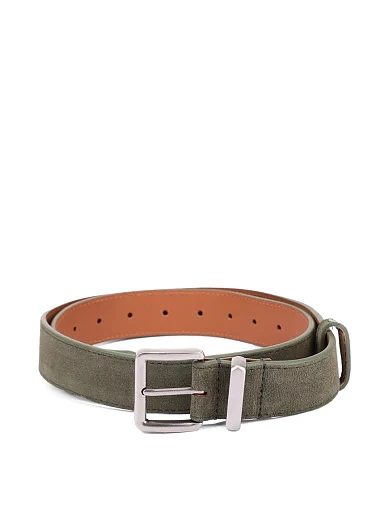 Ремінь замшевий зелений(ST-15) - фото 1 - Miraton