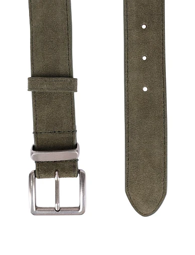 Ремінь замшевий зелений(ST-15) - фото 2 - Miraton