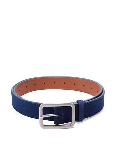 Ремінь замшевий синій(ST-17) - фото 1 - Miraton