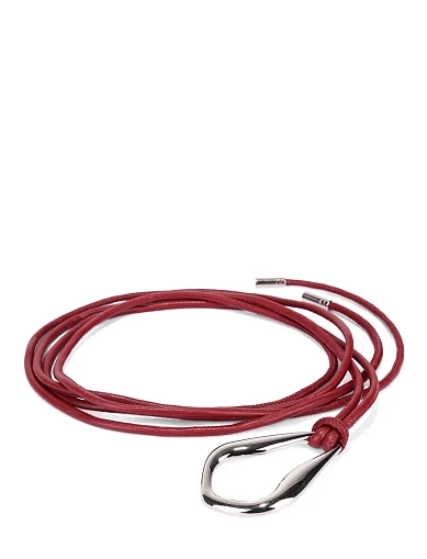 Ремінь шкіряний бордовий(PP-17) - фото 1 - Miraton