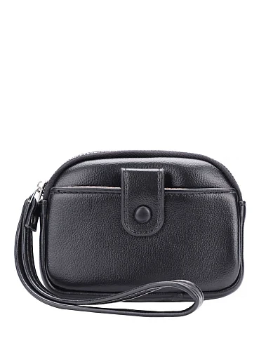 Монетниця з екошкіри чорна(N197-1) - фото 1 - Miraton