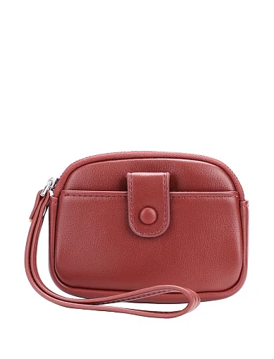 Монетниця з екошкіри бордова(N197-2) - фото 1 - Miraton