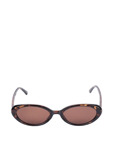 Солнцезащитные очки в овальной оправе леопардовые - фото 1 - Miraton