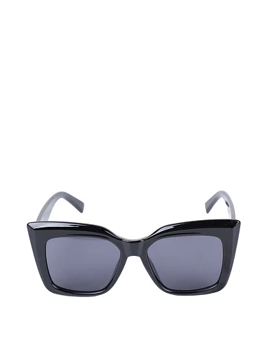 Солнцезащитные очки кошачий глаз в черной оправе - фото 1 - Miraton