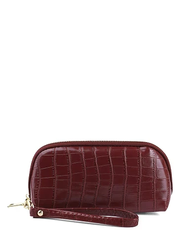 Косметичка з екошкіри бордові(A-1017) - фото 1 - Miraton