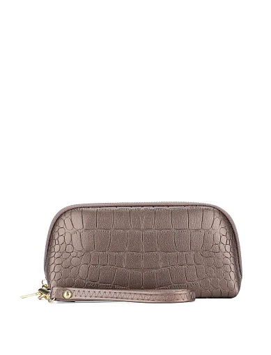 Косметичка з екошкіри бронзові(A-1013) - фото 1 - Miraton