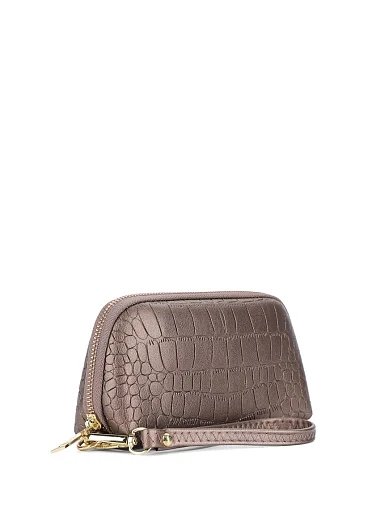 Косметичка з екошкіри бронзові(A-1013) - фото 2 - Miraton