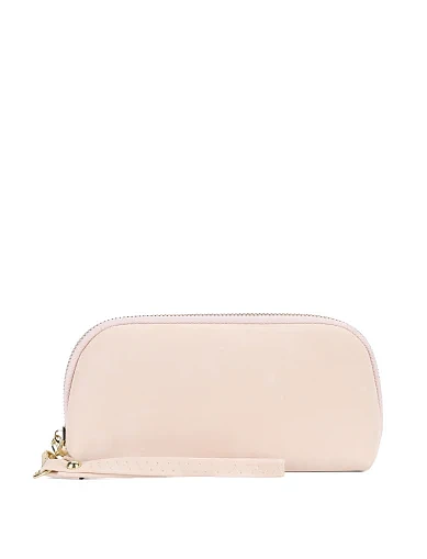 Косметичка з екошкіри молочна(YD-7) - фото 1 - Miraton