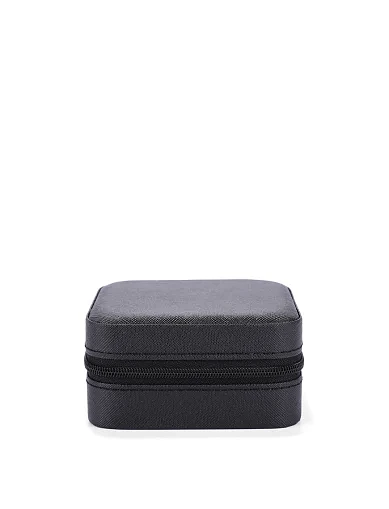 Бокс для украшений из экокожи черный - фото 1 - Miraton