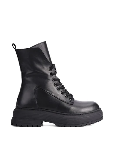 Женские ботинки Attizzare кожаные черные - фото 1 - Miraton