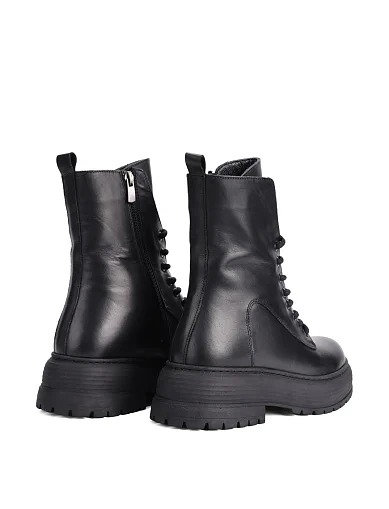 Женские ботинки Attizzare кожаные черные - фото 4 - Miraton