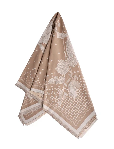 Шарф тканинний бежевий(CC-20) - фото 1 - Miraton