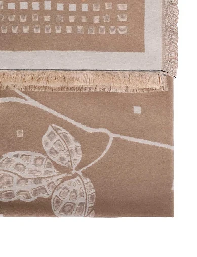 Шарф тканинний бежевий(CC-20) - фото 3 - Miraton