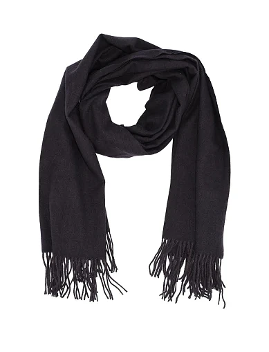 Шарф тканинний чорний(TK-11) - фото 1 - Miraton