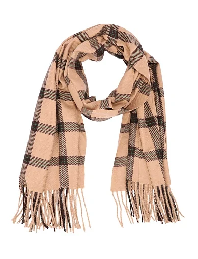 Шарф тканинний бежевий(TK-28) - фото 1 - Miraton