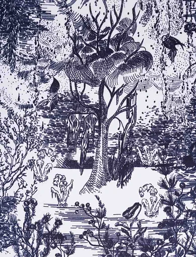 Хустка тканинна синя(KS-5) - фото 3 - Miraton