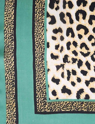 Хустка тканинна зелена(KS-7) - фото 3 - Miraton