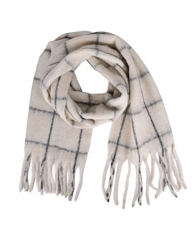 Шарф тканинний молочний(CK-7) - фото 1 - Miraton