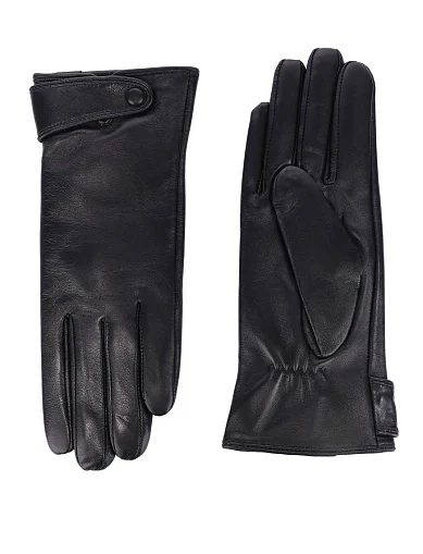 Рукавички шкіряні чорні(HL1094) - фото 1 - Miraton