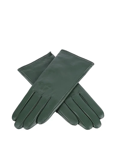Рукавички шкіряні зелені(2403) - фото 2 - Miraton