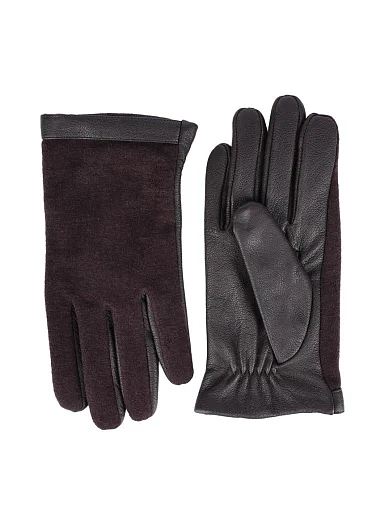 Перчатки кожаные черные - фото 1 - Miraton