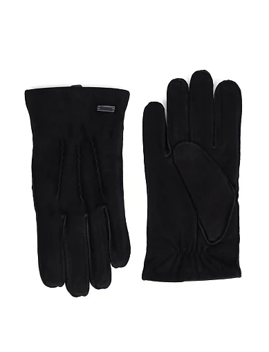 Перчатки замшевые черные - фото 1 - Miraton