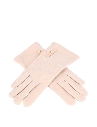 Перчатки тканевые молочные - фото 3 - Miraton