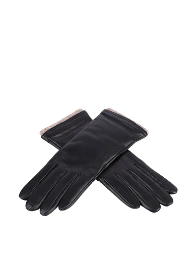 Перчатки кожаные черные - фото 2 - Miraton