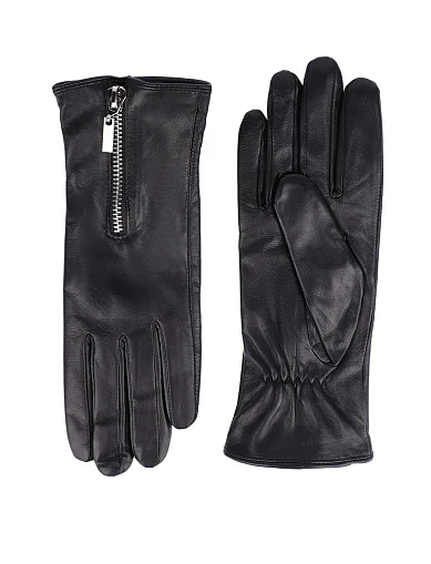 Перчатки кожаные черные - фото 1 - Miraton