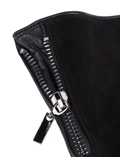 Перчатки кожаные черные - фото 2 - Miraton