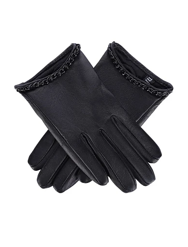 Перчатки кожаные черные - фото 2 - Miraton