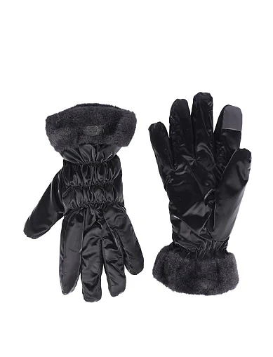 Рукавички тканинні чорні(2438-2) - фото 1 - Miraton