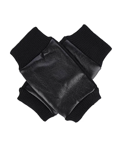 Рукавички тканинні чорні(2520-1) - фото 2 - Miraton