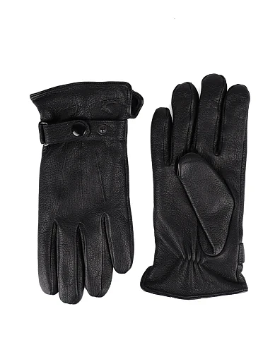 Рукавички шкіряні чорні (2103) - фото 1 - Miraton