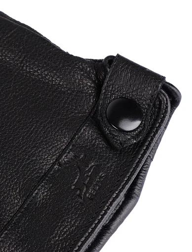 Рукавички шкіряні чорні (2108) - фото 2 - Miraton