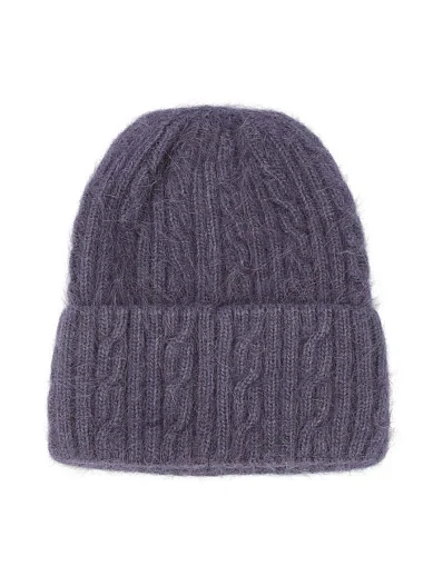 Шапка ангоровая серая - фото 1 - Miraton