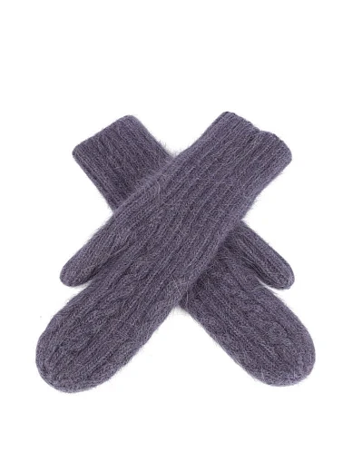 Рукавички з ангори сірі(ZQ23-ST223-2) - фото 2 - Miraton