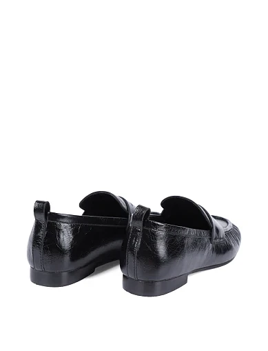 Женские слиперы MIRATON кожаные черные - фото 4 - Miraton