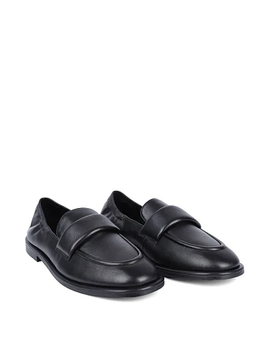 Женские слиперы MIRATON кожаные черные - фото 3 - Miraton