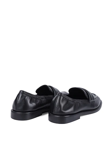 Женские слиперы MIRATON кожаные черные - фото 4 - Miraton