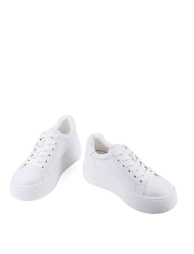 Женские кеды MIRATON кожаные белые - фото 5 - Miraton