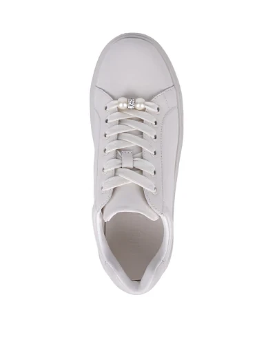 Жіночі кеди MIRATON шкіряні білі(D880-1B) - фото 2 - Miraton