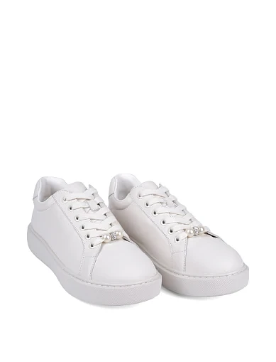 Жіночі кеди MIRATON шкіряні білі(D880-1B) - фото 3 - Miraton