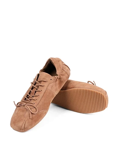 Жіночі кросівки MIRATON велюрові бежеві(868-5) - фото 2 - Miraton