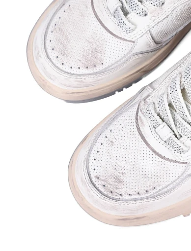 Женские кеды MIRATON кожаные белые - фото 5 - Miraton