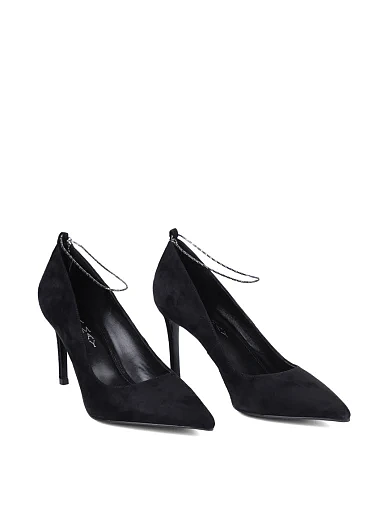 Женские туфли MiaMay велюровые черные - фото 3 - Miraton